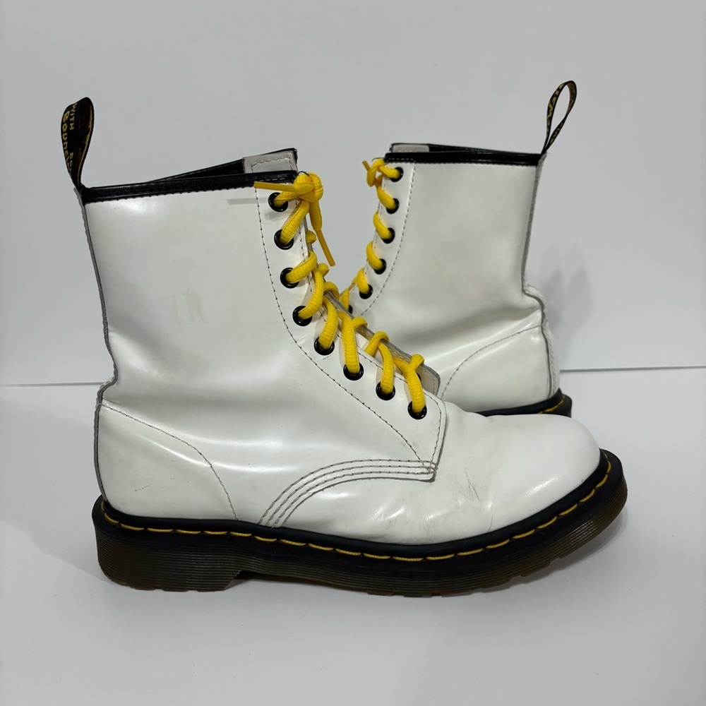 Dr. Martens White Combat
Boots Women Size 8